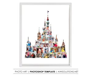 Disney Castle Photo Collage