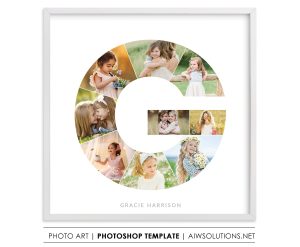 Letter G photo collage