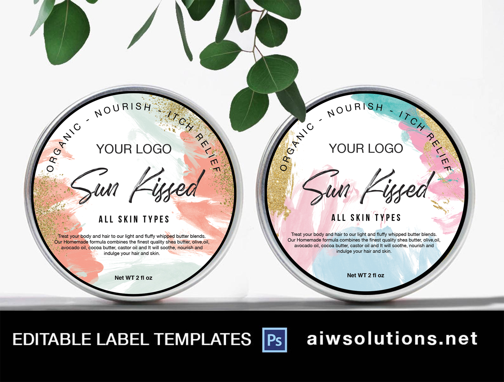 Handmade Soap Stickers Labels, Custom Template Body Label