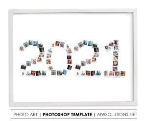 2021 Photo Collage template