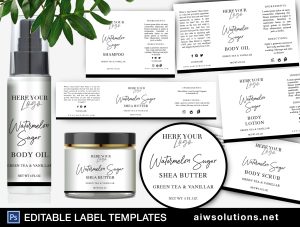 Simple label template ID97