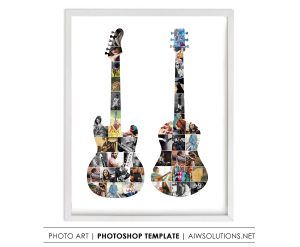 Guitar Photo Collage