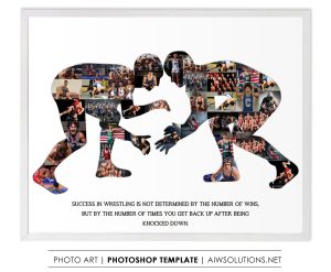 Male WRESTLING fighter photo collage, WWE Fights photo collage, Wrestling man-ID 225