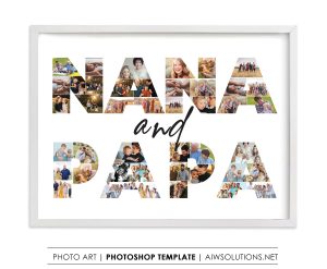 Nana and papa photo collage