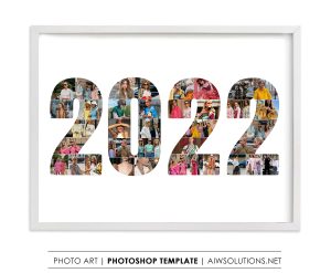 Number 2022 Photo collage
