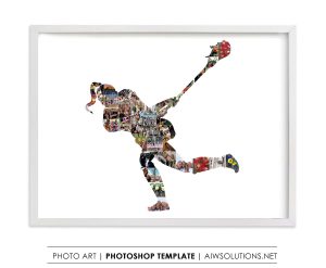 Female lacrosse Photo Collage