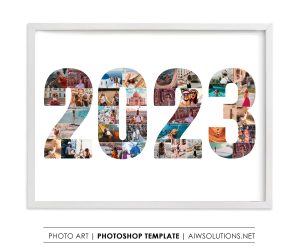 Number 2023 Photo collage