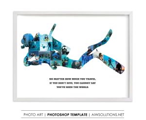 Scuba Diving Photo Collage