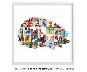 Hedgehogs photo collage template - nursery wall art - Adorable spiky Erinaceinae photo collage template