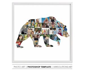 Bear Photo Collage Template