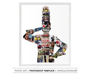 Majestic Drum Major Collage template, Conductor's Photo Montage, Band Leader Collage, Marching Band Collage,Music Conductor Gift