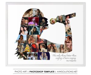 Female singer Photo collage