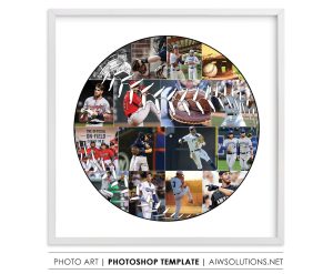 Baseball with the stitches Photo Collage