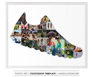 running shoes collage Template, Runner gift ideas, Unique gifts for runners