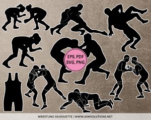 Wrestling SVG, Wrestler Svg, Wrestling Clipart SVG, Wrestling Cut Files, Wrestling Cricut, Wrestling Clip Art, Wrestler Silhouette,Female Wrestling Svg