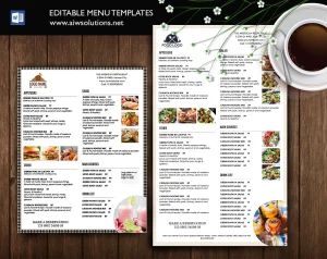 Food Menu Templates, Restaurant Menu Template, Canva menu template, Vegetarian restaurants menu template, Breakfast menu template, fast food menu template