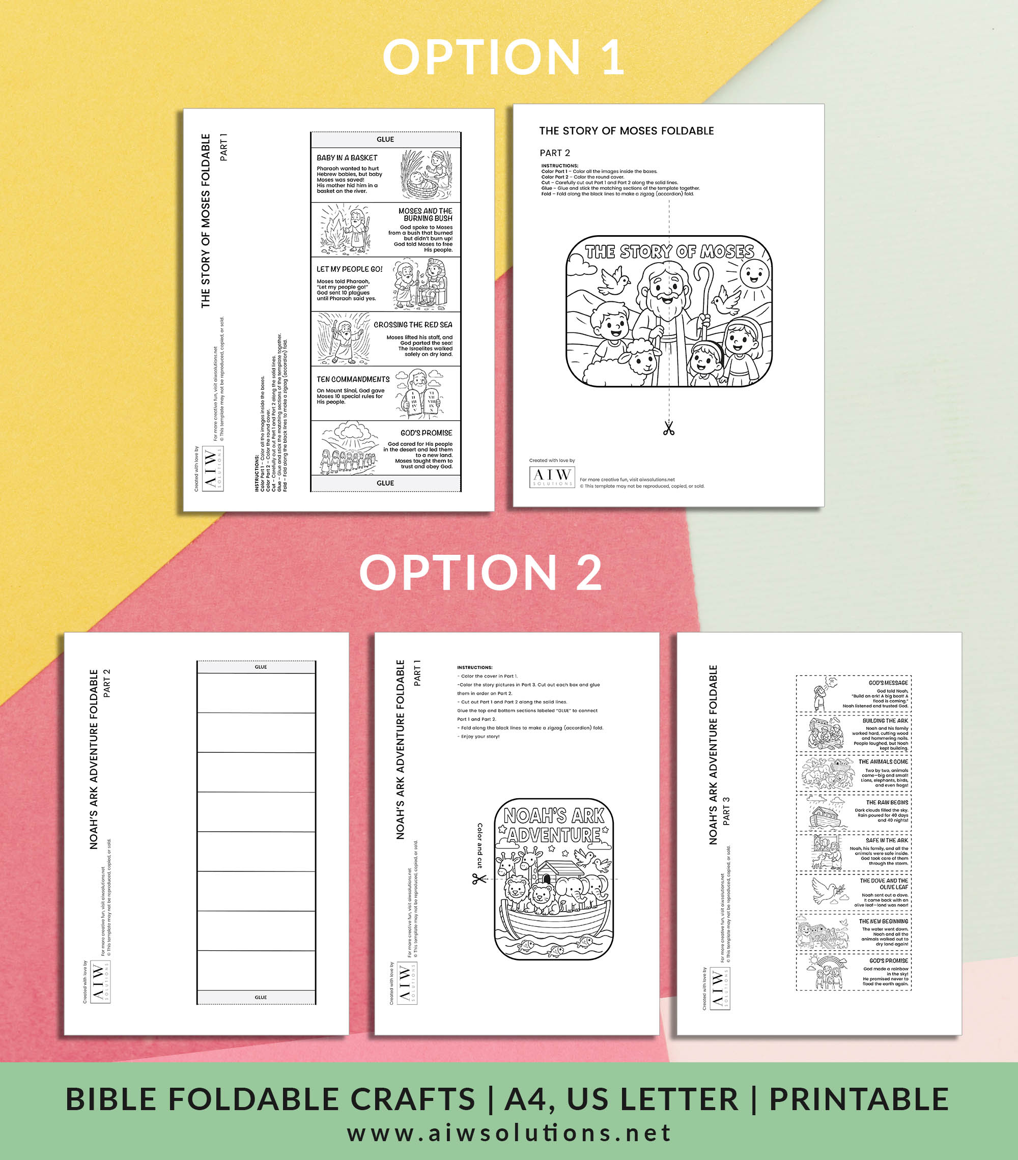 Noah’s Ark activity PDF, Christian homeschool printable