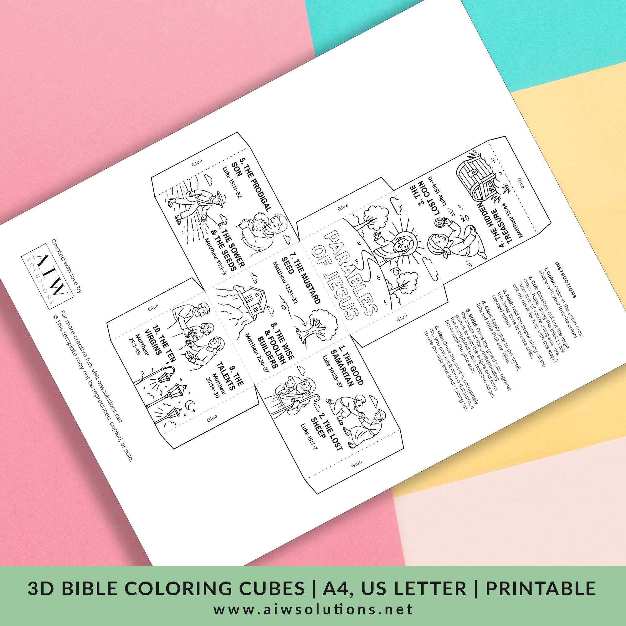 parables of jesus activity kid church craft